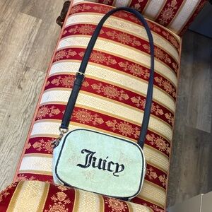 Juicy Couture Light Green and navy Crossbody Bag